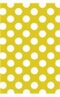 Mind Blowing Yellow Polkadot Journal: 150 page lined journal