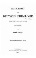 Zeitschrift Für Deutsche Philologie