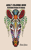 Adult Coloring Book - A Variety Of Animals