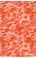 Camo Journal: Candy Orange Camouflage, 108 Pages