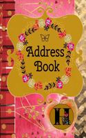 Address Book: Monogram Initial H - Romantic Monogram Initial A -Contact Addresses Phone Numbers Email Birthday Anniversary Notes