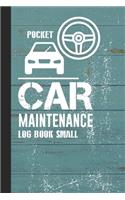 Pocket Car Maintenance Log Book Small