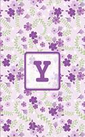 Y: Initial Monogram Letter Y College Ruled Notebook. Personalized Medium Lined Journal & Diary for Writing & Note Taking for Girls, Boys, Men and Women