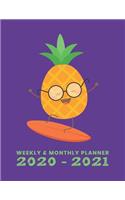 Weekly & Monthly Planner 2020 - 2021