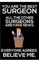 You Are The Best Surgeon All The Other Surgeons Are Fake News. Everyone Agrees. Believe Me.