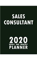 Sales Consultant 2020 Weekly and Monthly Planner