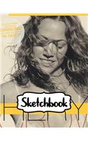 Sketchbook: Sheryl Crow American Musician Singer Songwriter Pop, Rock, Country, Jazz, Blues Grammy Awards, 110 blank pages, 8.5x 11: Watercolor Space Design, Wr