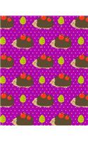 Journal Notebook Cute Hedgehogs With Apples Pattern 5: 172 Lined Numbered Pages With 3 Index Pages For Easy Organization in Large 8 x 10 Size For Journaling, Writing, Planning or Doodling.(36 More Artsy Lined Journals)