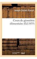 Cours de Géométrie Élémentaire