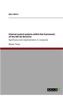 Internal control systems within the framework of the 8th EU directive