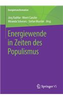 Energiewende in Zeiten Des Populismus