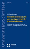 Risikoallokationen Durch Den Sonstigen Inhalt Des Schuldverhaltnisses
