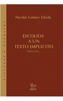 Escolios a un Texto Implicito