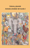 Colorea y Aprende Animales alrededor del mundo 2