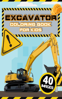 Excavator Coloring Book for Kids