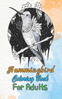 Hummingbird Coloring Book For Adults