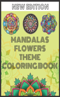 mandalas flowers theme coloring book new edition