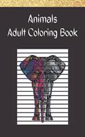 Animals, Adult Coloring Book: Mandalas, Stress Relieving Animal Designs