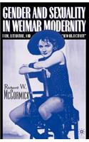 Gender and Sexuality in Weimar Modernity