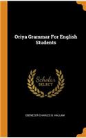 Oriya Grammar for English Students