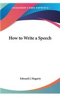 How to Write a Speech