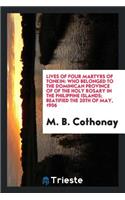 Lives of Four Martyrs of Tonkin