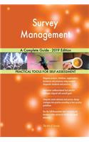 Survey Management A Complete Guide - 2019 Edition