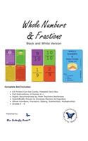 Whole Numbers & Fractions (Black/White Version)