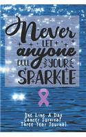 Never Let Anyone Dull Your Sparkle Cancer Survival One Line A Day Three Year Journal
