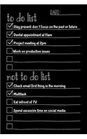 To Do List Not To Do List