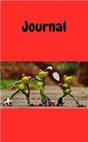 Journal: Frog sports; 100 sheets/200 pages; 5 x 8