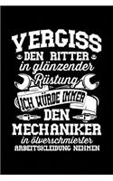 Ritter? Lieber Mechaniker: Notizbuch / Notizheft Für Mechaniker-Freundin Freundin Verlobte Ehe-Frau Kfz-Mechaniker Kfz-Mechatroniker Schrauber A5 (6x9in) Liniert Mit Linien