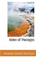 Index of Passages
