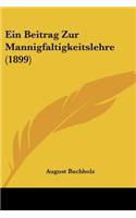 Ein Beitrag Zur Mannigfaltigkeitslehre (1899): (German)