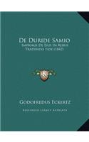 De Duride Samio: Imprimis De Eius In Rebus Tradendis Fide (1842)