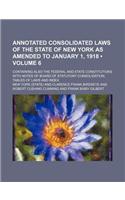 Annotated Consolidated Laws of the State of New York as Amended to January 1, 1918 (Volume 6); Containing Also the Federal and State Constitutions Wit
