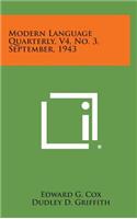 Modern Language Quarterly, V4, No. 3, September, 1943