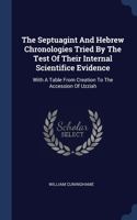 Septuagint And Hebrew Chronologies Tried By The Test Of Their Internal Scientifice Evidence