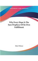 Why Every Hope Is the Sure Prophecy of Its Own Fulfillment