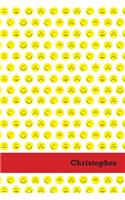 Etchbooks Christopher, Emoji, Wide Rule, 6 X 9', 100 Pages