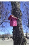 Pink Birdhouse on a Tree Journal