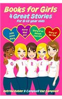 Books for Girls - 4 Great Stories for 8 to 12 year olds: Julia Jones' Diary, Horse Mad Girl, Diary of an Almost Cool Girl and Diary of Mr TDH(English)