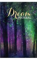 Dream Journal Forest Trees Woods Dreamy Stars: (Notebook, Diary, Blank Book)