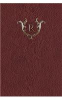 Monogram "r" Meeting Notebook: (18 Monogram Red 150 Meeting)