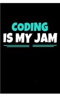 Coding Is My Jam: Coding Notebook Gift - 120 Dot Grid Page