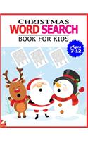 Christmas Word Search Book for Kids Ages 7-12: 50 Large print word search puzzle for kids.(with Solution)