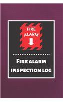 Fire alarm inspection log