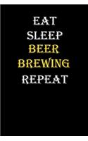 Eat, Sleep, Beer brewing, Repeat Journal