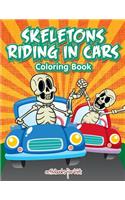 Skeletons Riding in Cars Coloring Book