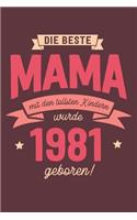 Die Beste Mama wurde 1981 geboren: Wochenkalender 2020 mit Jahres- und Monatsübersicht und Tracking von Gewohnheiten - Terminplaner - ca. Din A5